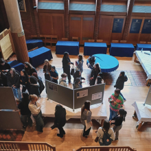 Participants' poster display in the Main Formal Hall.
